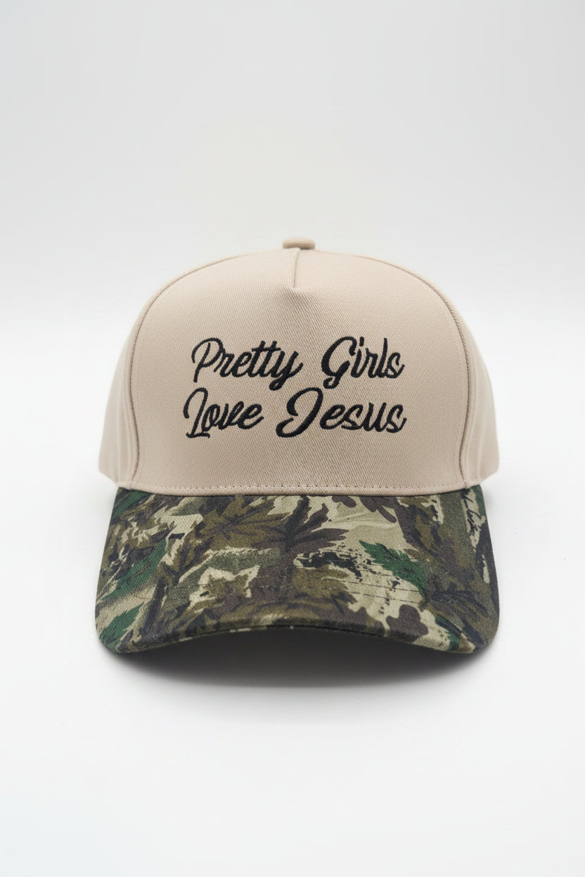 Pretty Girls Love Jesus Trucker Hat