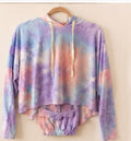 Pastel Tie-Dye Hoodie &  Pants Set