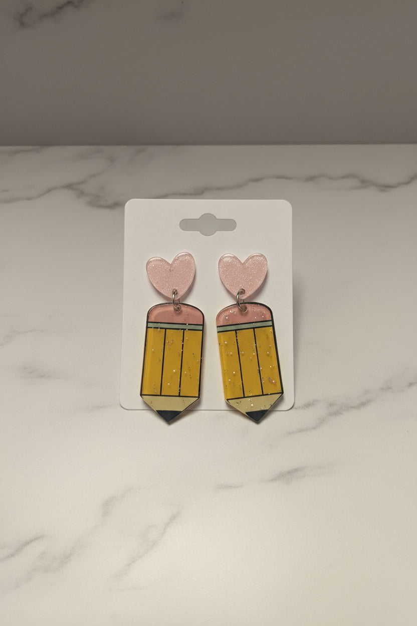 Teacher Pencil Earrings